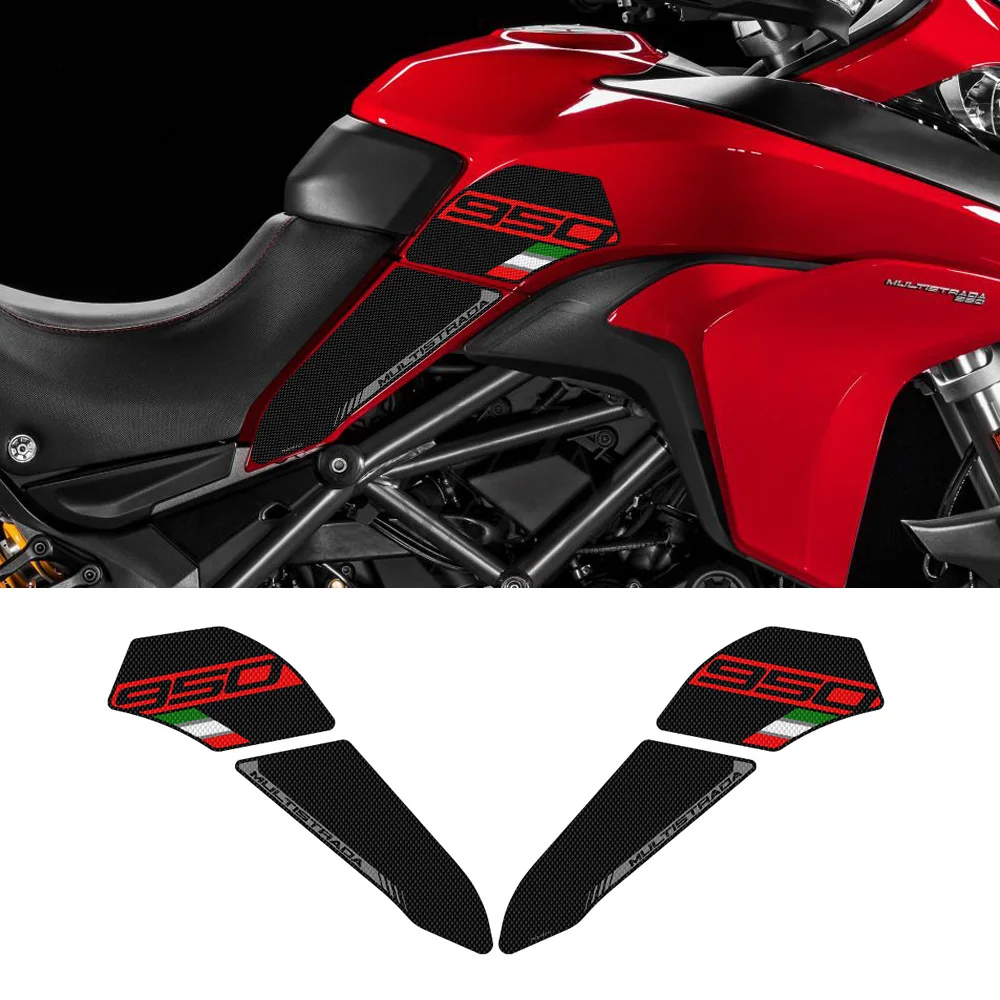 Мотоциклетная противоскользящая накладка на боковой бак, защитный коврик для захвата колена для Ducati Multistrada 950 950S 2019-20223