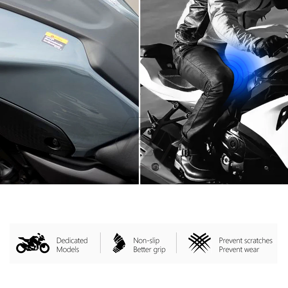 Мотоциклетная противоскользящая накладка на боковой бак, защитный коврик для захвата колена для Ducati Multistrada 950 950S 2019-20225
