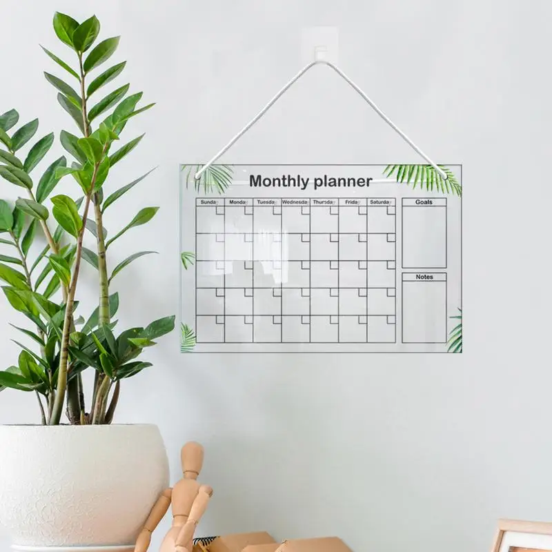 Набор календарных досок Прозрачная акриловая доска для ежемесячного планирования И записи, доски сухого стирания для напоминаний, планирования задач, настроения3