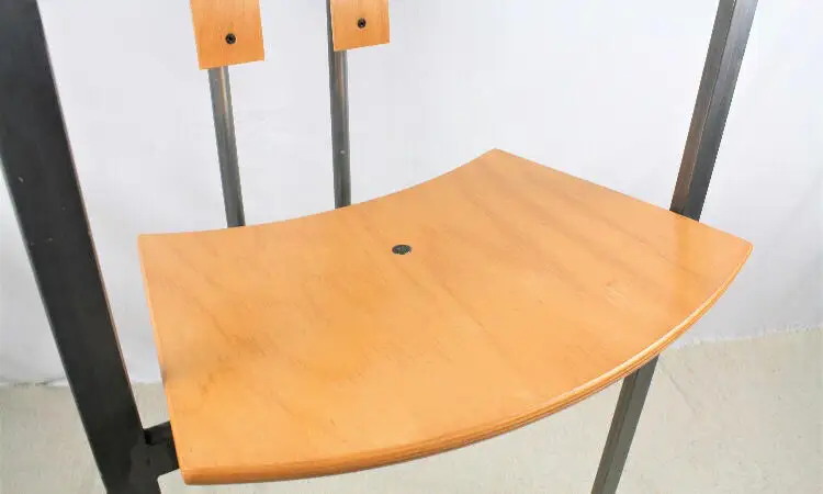 Немецкий средневековый стул Bauhaus 1980-х годов, дизайнерский обеденный стул metal art sense Memphis, минималистичный стул для книг3