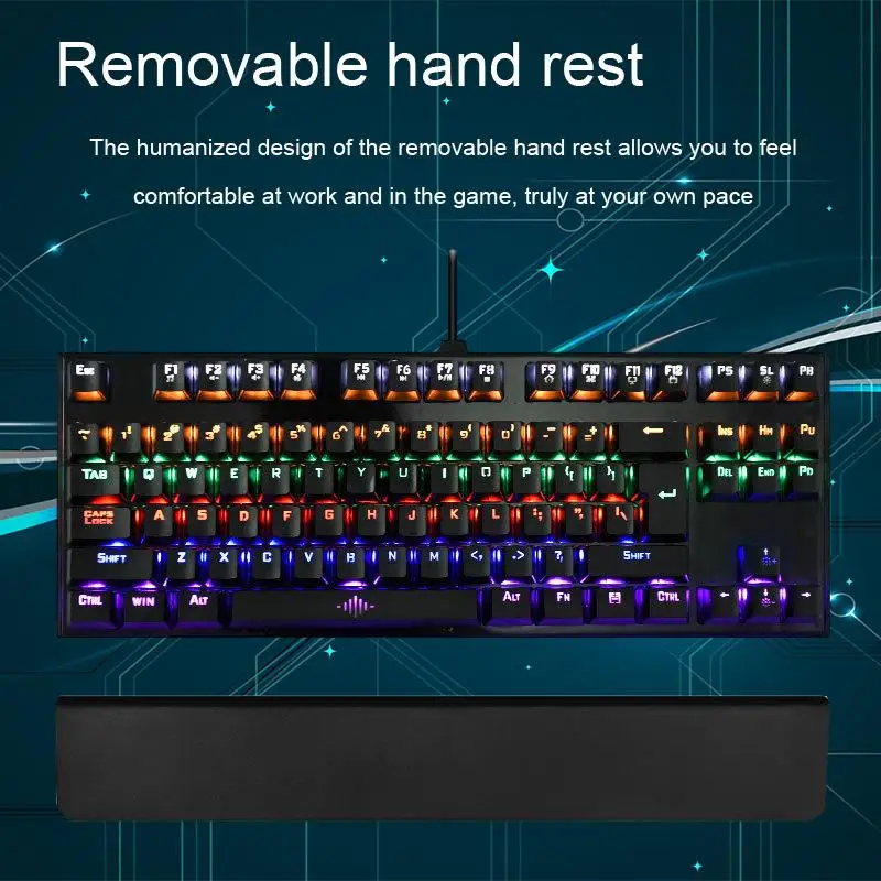 Непревзойденный игровой опыт со светящейся механической клавиатурой - игровая клавиатура Green Shaft3