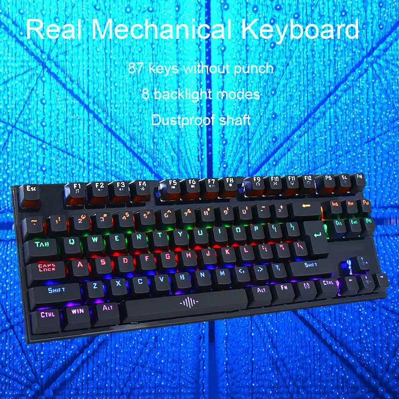 Непревзойденный игровой опыт со светящейся механической клавиатурой - игровая клавиатура Green Shaft4