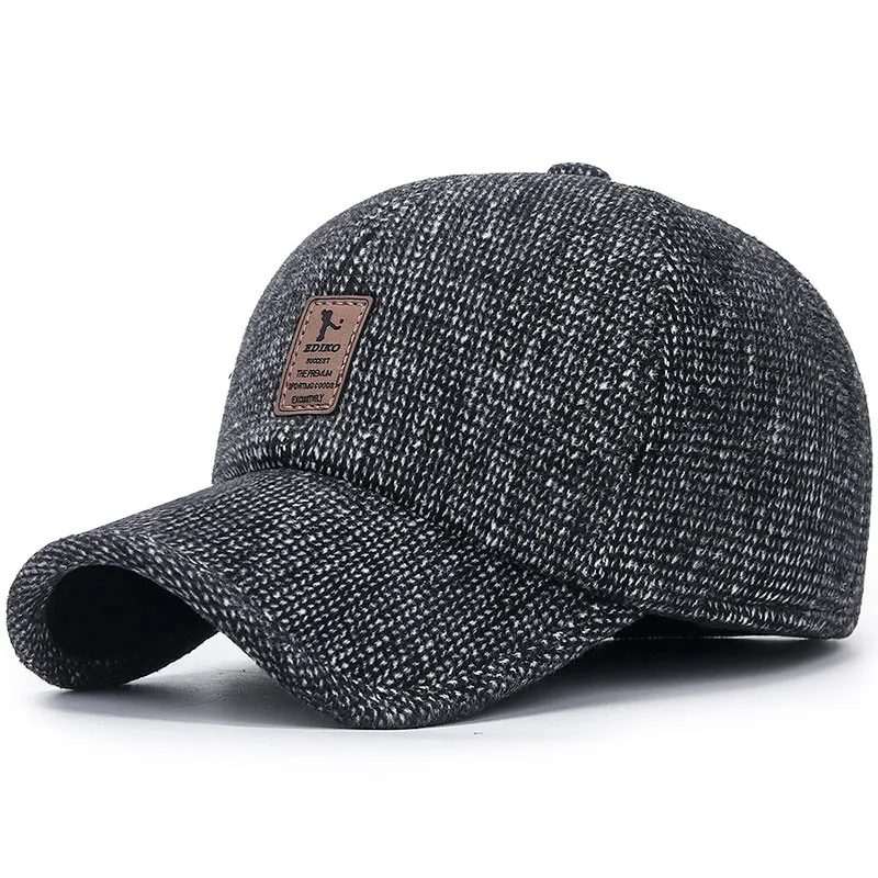 Новая зимняя кепка, мужская бейсболка, ушанки Gorra Hombre, уличная теплая утепленная кепка, брендовая бейсболка Snapback для взрослых1