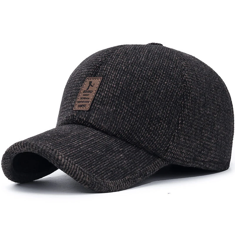 Новая зимняя кепка, мужская бейсболка, ушанки Gorra Hombre, уличная теплая утепленная кепка, брендовая бейсболка Snapback для взрослых2