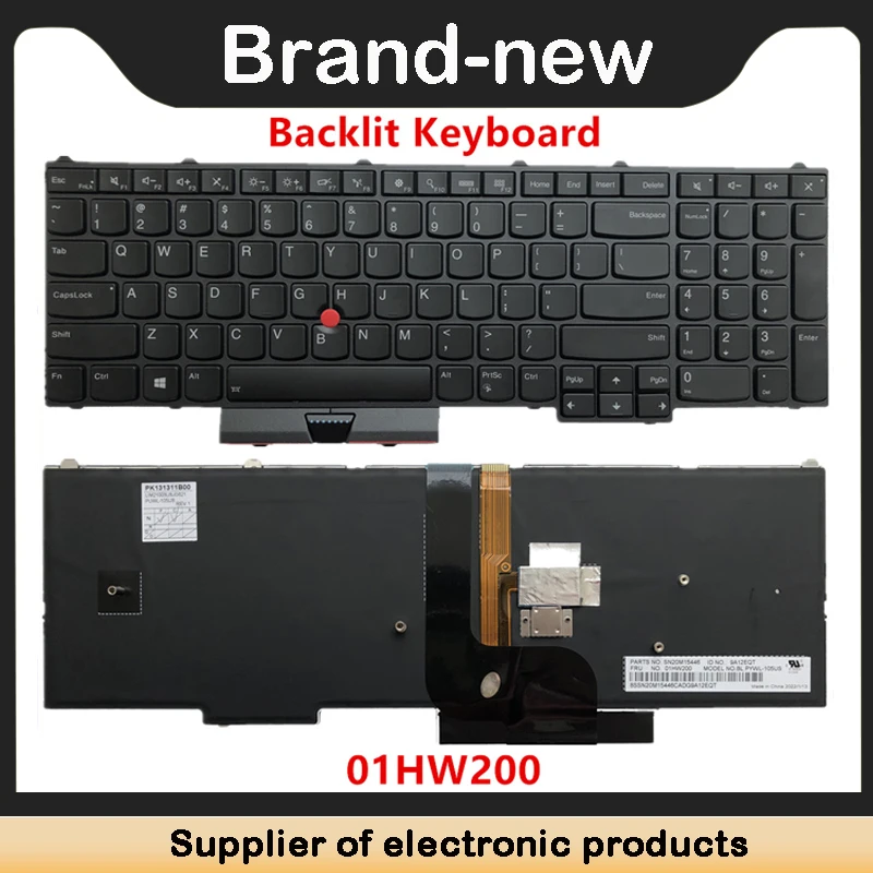 Новая Клавиатура с подсветкой на Американском английском Языке Для Ноутбука Lenovo Thinkpad P71 P51 P70 P50 Клавиатура С Подсветкой для ноутбука 01HW200 00PA288 00PA3701