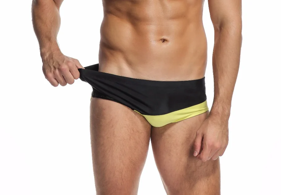 Новый брэндинг BOYTHOR Расширенная настройка мужские плавки с низким подъемом Сексуальная защита от воздействия чистого цвета0