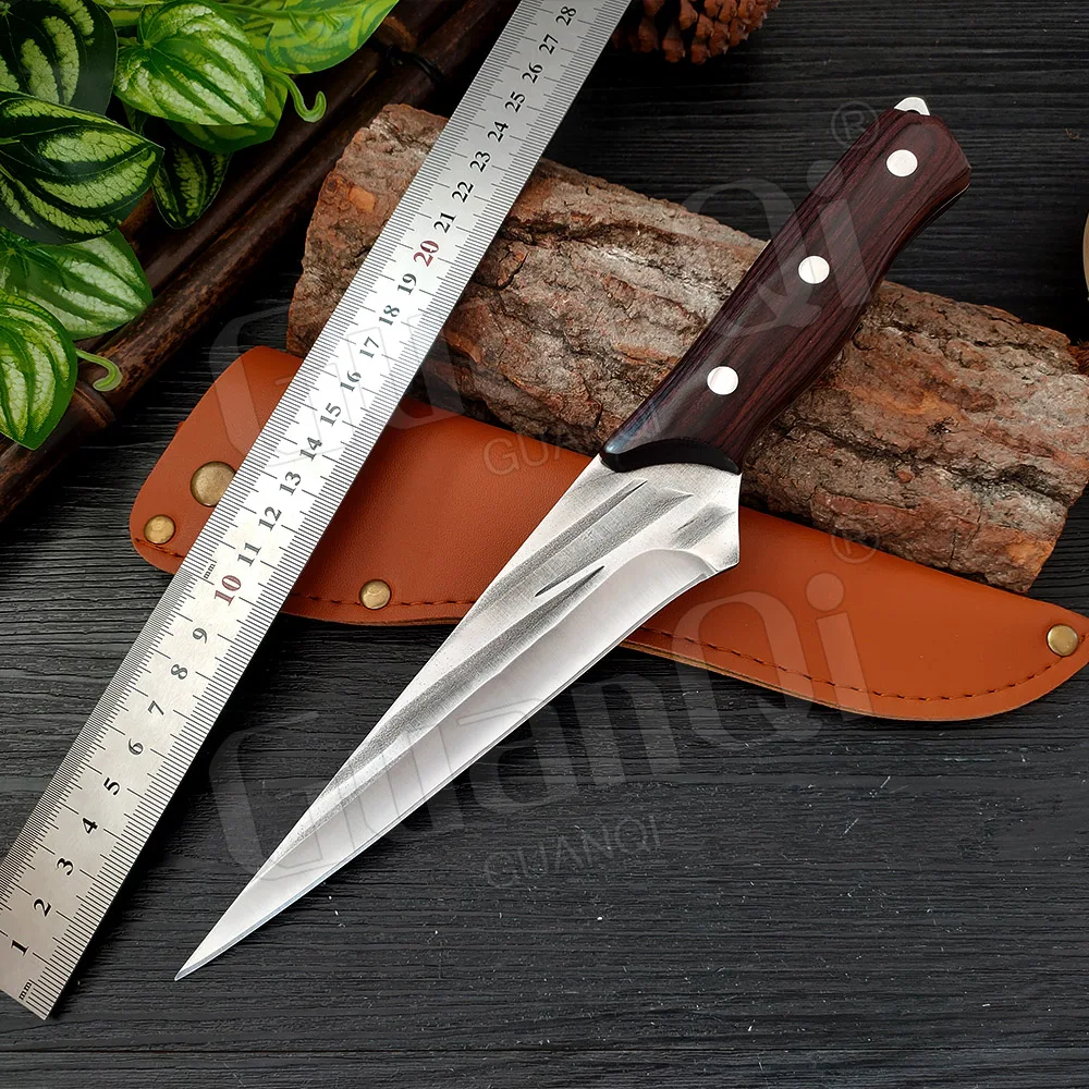Нож для обвалки, Рыболовный Охотничий нож сербского шеф-повара, нож для нарезки мяса, рыбы, овощей, ножницы для резки4