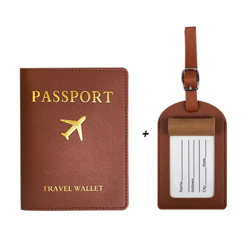 Обложка для паспорта из искусственной кожи, дорожное удостоверение личности, Кредитная карта, держатель для паспорта, пакет, кошелек, Сумки, Бирки для именных карточек в женском багаже2