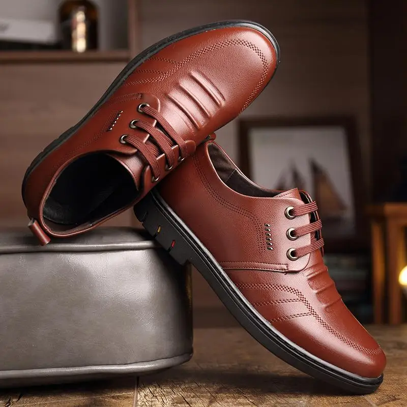 Осенняя мужская обувь с ощущением внутренней стороны Белые туфли Мужские британские мужские повседневные кроссовки на платформе Tide Shoes4