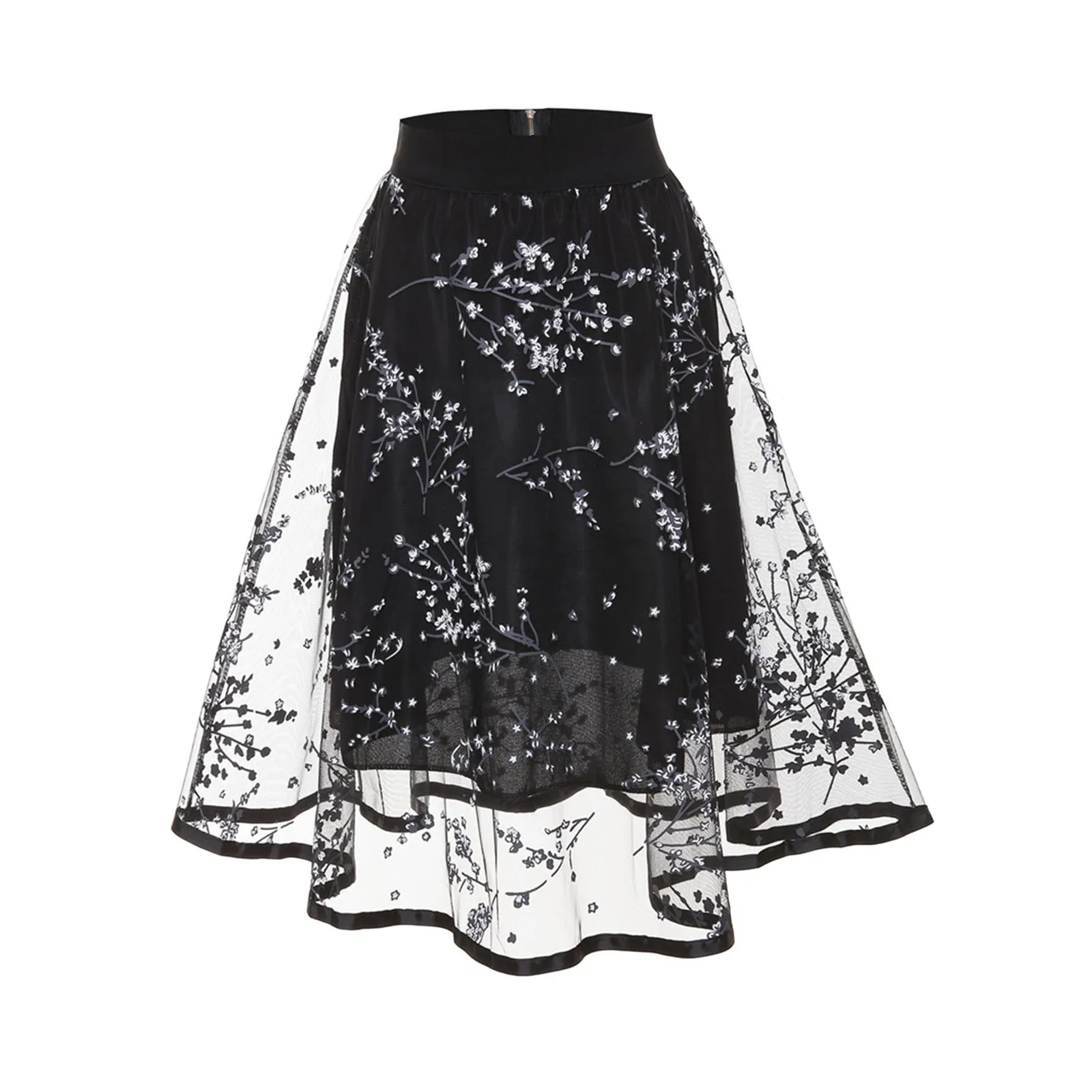 Плиссированная юбка с вышивкой Идеально подходит для вечерних платьев, праздничной одежды и одежды для ночных клубов0