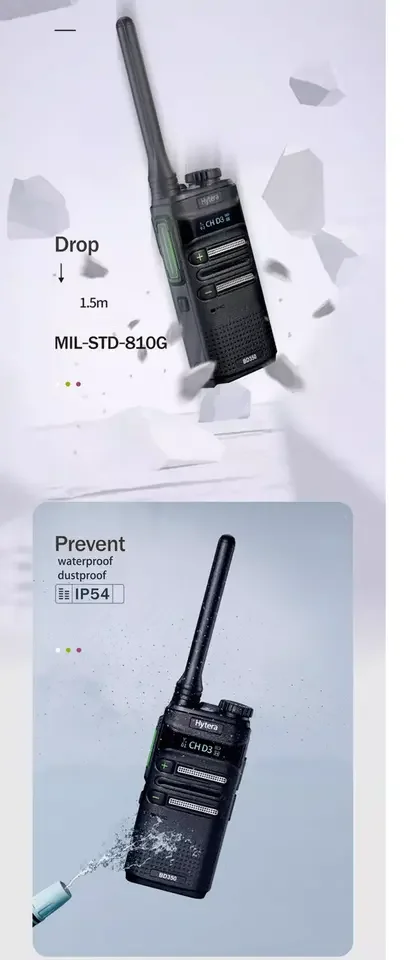 Портативная рация BD350 прямая продажа с завода OLED-дисплей DMR сильный сигнал громкая реклама четкий голосовой домофон5
