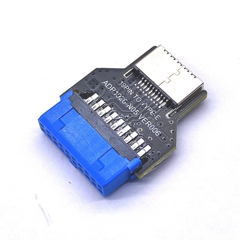 Разъем USB Header Adapter Riser USB3.0 19Pin Для преобразователя TYPE-E На Передней панели Корпуса Разъем TYPE C Для Материнской платы5