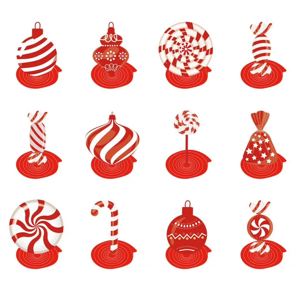 Рождественский кулон в форме конфеты, изысканное мастерство, эффектный прочный рождественский кулон в виде спирали из конфет для веселых5