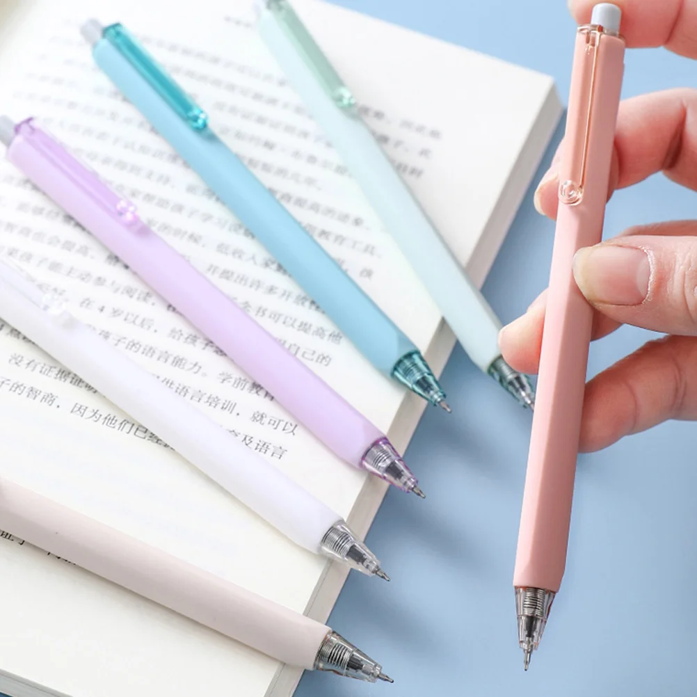 Ручка пресс-типа 6шт, чернильная ручка в свежем стиле, ручка для подписи для офиса, декоративная чернильная ручка, студенческая ручка2
