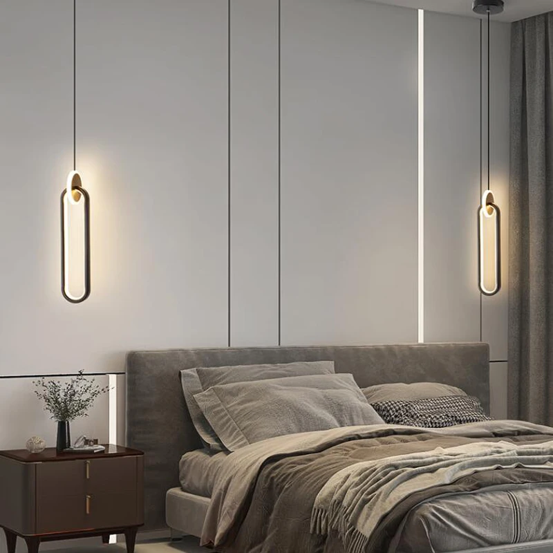 Скандинавские светодиодные подвесные светильники для гостиной, настенная люстра, освещение в помещении, прикроватная лампа, столовая для дома dero2