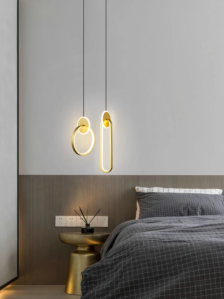 Скандинавские светодиодные подвесные светильники для гостиной, настенная люстра, освещение в помещении, прикроватная лампа, столовая для дома dero3