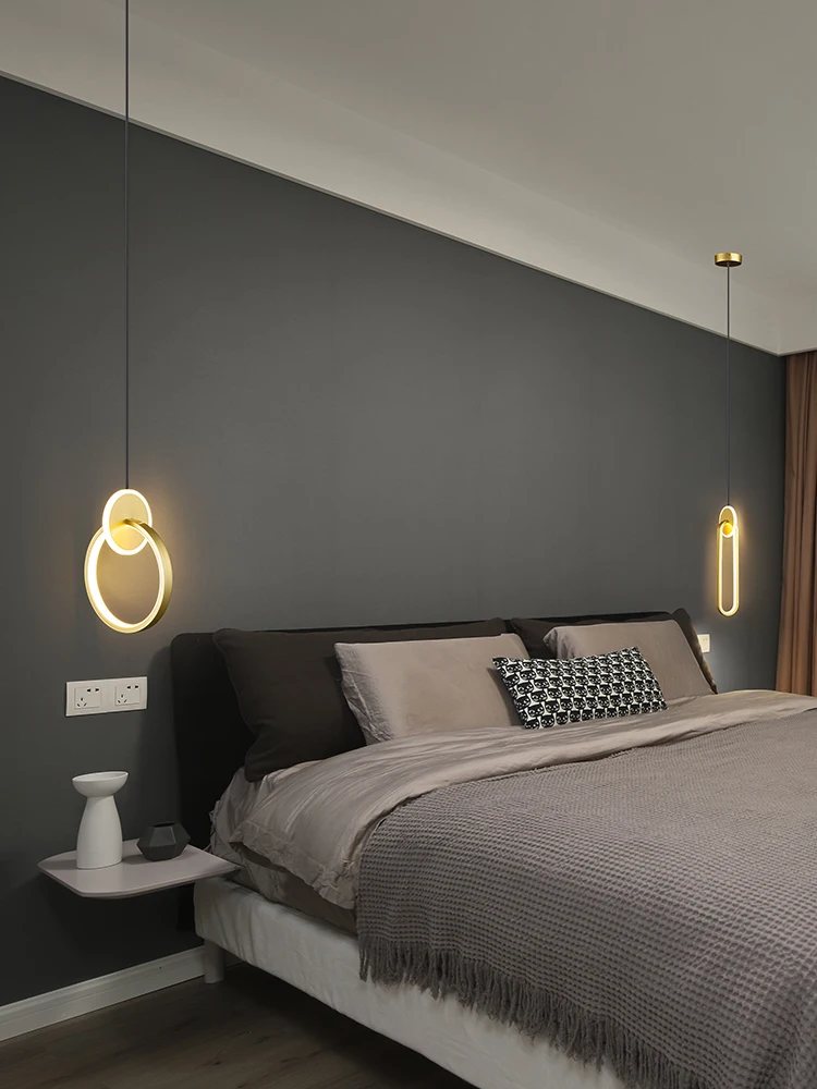 Скандинавские светодиодные подвесные светильники для гостиной, настенная люстра, освещение в помещении, прикроватная лампа, столовая для дома dero4