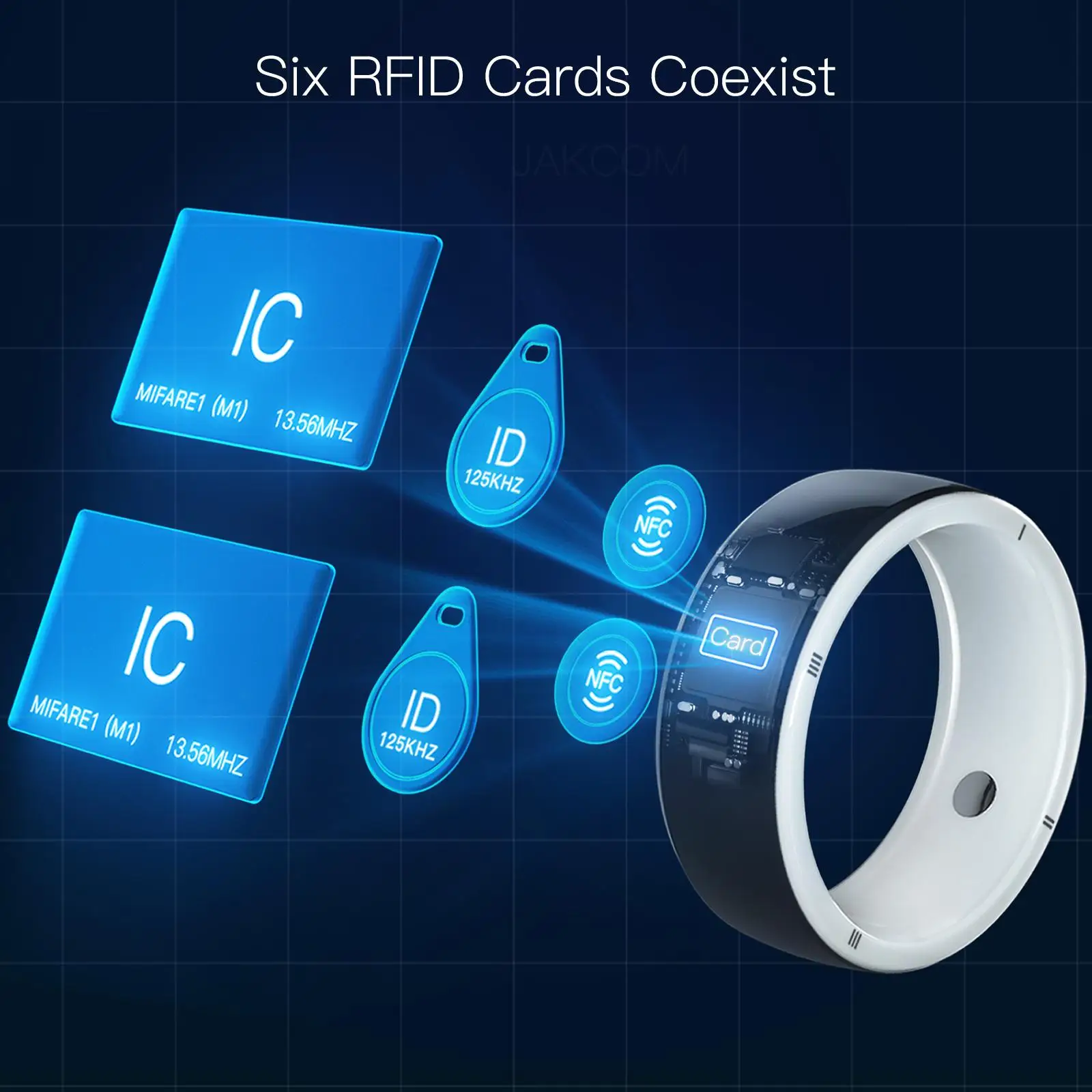 Смарт-кольцо JAKCOM R5 имеет большую ценность, чем бумажные rfid-метки air for a pet карта мобильного адаптера nfc с возможностью перезаписи голубиная трость5