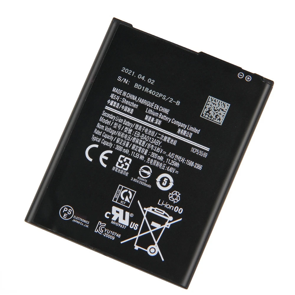 Сменный аккумулятор EB-BA013ABY для Samsung Galaxy A01 Core Аккумуляторная батарея телефона 3000 мАч4