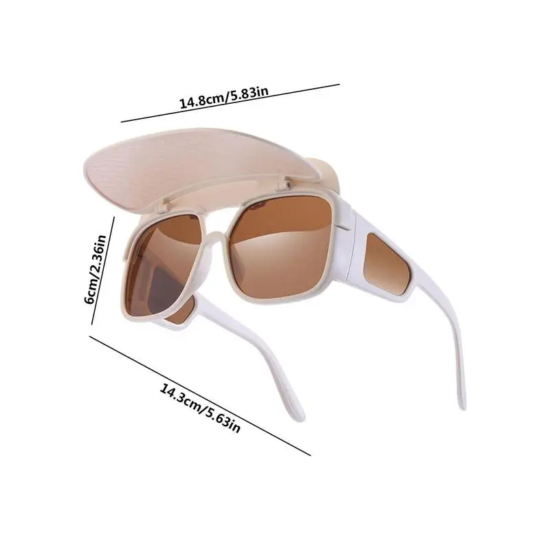 Солнцезащитные очки Велосипедные солнцезащитные очки для защиты от солнца Забавные Водонепроницаемые Велосипедные очки Съемный солнцезащитный козырек для рыбалки пеших прогулок5