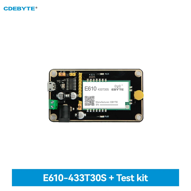 Тестовая плата Беспроводного модуля CDEBYTE E610-433TBH-01 Предварительно Припаянный Модуль E610-433T30S USB-интерфейс0