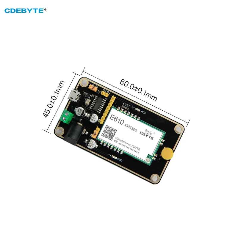 Тестовая плата Беспроводного модуля CDEBYTE E610-433TBH-01 Предварительно Припаянный Модуль E610-433T30S USB-интерфейс1