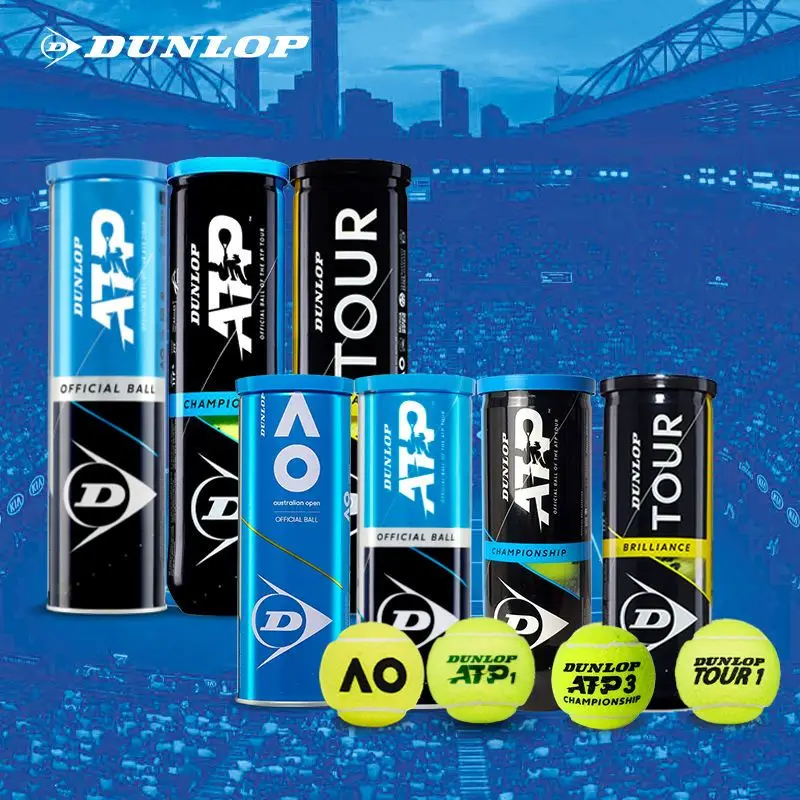 Тренировочный мяч для соревнований на выносливость по теннису Dunlop Strong Elasticity, мяч для тренировочного матча Australian Open ATP0