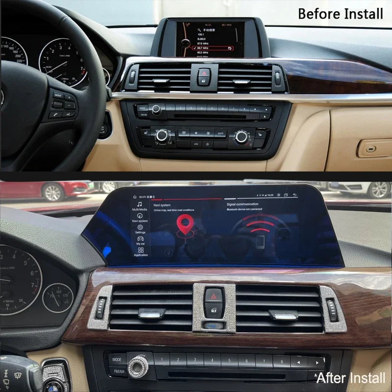 Экран лезвия Android Мультимедийное автомобильное радио для BMW F30 3 серии 320 325 330 F31/F32/F36 CarPlay Android Auto 4G RHD головное устройство1