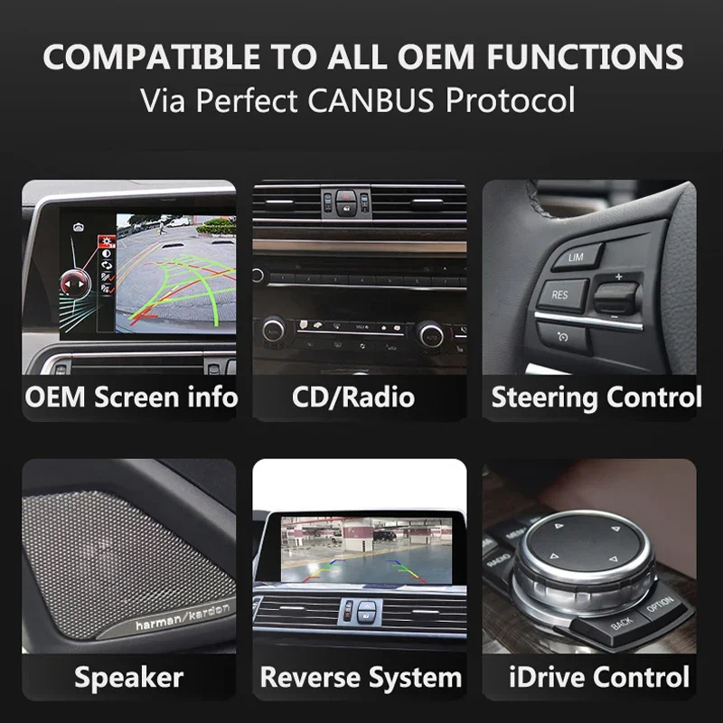 Экран лезвия Android Мультимедийное автомобильное радио для BMW F30 3 серии 320 325 330 F31/F32/F36 CarPlay Android Auto 4G RHD головное устройство3