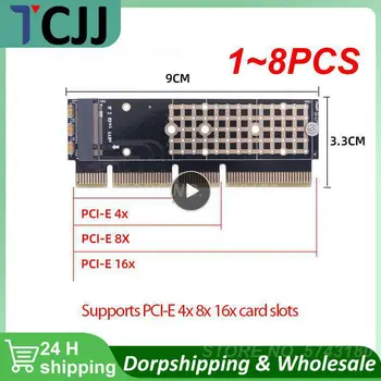 1 ~ 8ШТ M.2 NVMe SSD к PCIE 3,0x16 Адаптер M Key интерфейсная карта Поддержка PCI Express 3,0x4 2230-2280 Размер m.2 ПОЛНАЯ СКОРОСТЬ