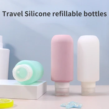 1 шт. 200 мл Портативная Силиконовая дорожная бутылка многоразового использования для шампуня, эмульсии для мытья тела, контейнер для путешествий на открытом воздухе