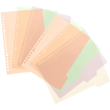 10 Шт Четырехцветная Разделительная страница 10шт / упаковка (формат а4-Разделительная линия для блокнота с 30 отверстиями