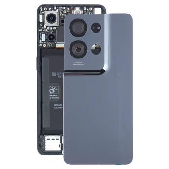 100% Оригинальная задняя крышка батарейного отсека с крышкой объектива камеры для OPPO Reno8 Pro 5G