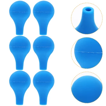 10шт Пипетки-капельницы Силиконовая сменная колба для градуированной трубки Пипетка-капельница (синяя)