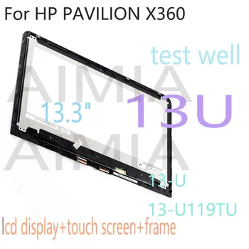 13,3-дюймовый ЖК-дисплей для hp pavilion x360 13-u 13u ЖК-дисплей с сенсорным экраном дигитайзер в сборе рамка 13-u119tu 13-u m3-u ЖК-экран