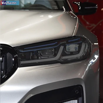2 Шт Защитная Пленка Для Автомобильных Фар Передний Свет Прозрачный Дымчато-Черный TPU Стикер Для BMW M5 F90 Facelift 2021 Аксессуары