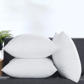 2 шт./компл. Мягкая хлопчатобумажная подушка с внутренним наполнением, Белый диван для подушки сиденья автомобиля, домашний декор