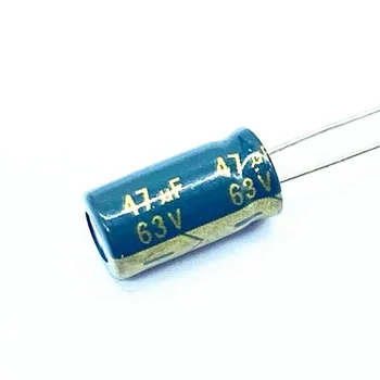 20 шт./лот алюминиевый электролитический конденсатор 63 В 47 МКФ, размер 6 * 12 47 МКФ, 20%