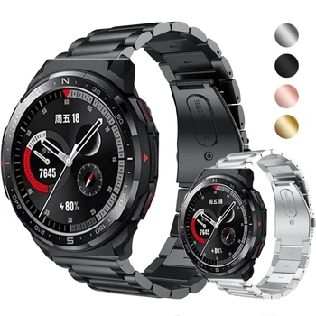 22 мм Часы Браслет Ремешок для HONOR Watch GS Pro Smartwatch Ремешок из Нержавеющей Стали для HONOR Watch GS Pro Металлический браслет Correa