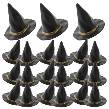 24шт миниатюрных шляп для ведьм Мини Шляпы для ведьм на Хэллоуин Реквизит для дома