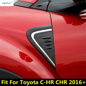 2ШТ Боковое Крыло Двери Вентиляционное Отверстие Доска Декоративная Накладка Для Toyota C-HR CHR 2016-2021 Хромированные Аксессуары Внешний Комплект