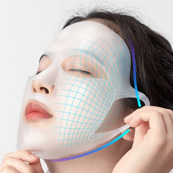 3D силиконовая маска для лица, средство для ухода за кожей женщин, Гелевая маска для лица, Многоразовый Лифтинг, против морщин, укрепляющий Инструменты для фиксации ушей