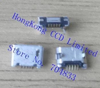 500 шт./лот широко используемый разъем для зарядки порта Micro USB для планшета GPS мобильного телефона
