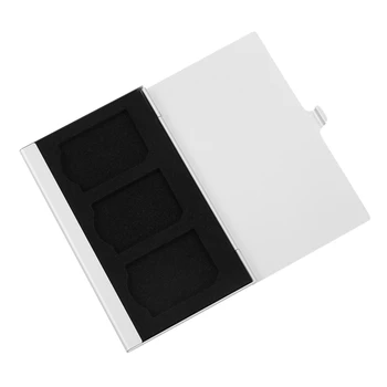 5X Чехол для карт памяти из алюминиевого сплава, держатели карточек для 3ШТ SD-карт