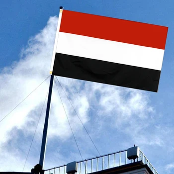 90x150 см Йеменский Флаг Высококачественный Полиэстер Национальный Флаг Полиэфирное Пятно Овсянка Вечеринка Кемпинг Баннер Домашнее Украшение Гобеленом