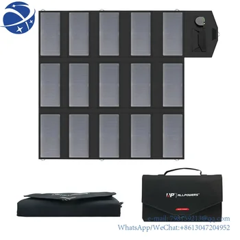 ALLPOWERS-Panel Solar portátil plegable, cargador de batería  100W, 18V, 12V, para ornador portátil, teléfono móvil, estació