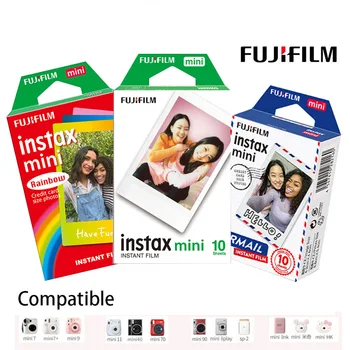 Fujifilm Instax Mini Instant Film Mini 12 11 9 8 Пленка С Белым Краем Шириной 3 Дюйма Для Фотоаппарата Мгновенной Печати Mini 7s 25 50s 90 Photo Pap