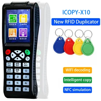 ICOPY X10 RFID Смарт-чип Копировальный аппарат 125 кГц Дубликатор Токенов T5577 13,56 МГц Устройство для записи Клонов Значков Считыватель NFC-меток IC ID Ключевой Программатор