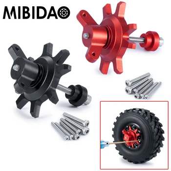 MIBIDAO Металлический Черный/Красный Инструмент для Сборки/Разборки Шин для 1/10 Модели Радиоуправляемого Гусеничного Автомобиля 1.9 2.2 Дюймов Beadlock Колесные Диски