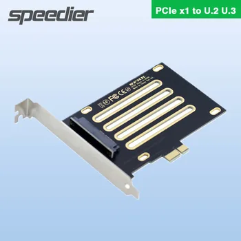 PCIe 3,0 4,0 5,0 X1 К U.2 U.3 NVMe SSD SFF-8639 PCI-E 1X SSD Riser Card SFF-8639 SSD Адаптер для Жесткого диска с интерфейсом U.2 U.3